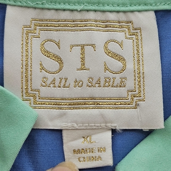 Sail To Sable Color Block Shift Dress in Marine Blue and Cabbage XL - Picture 6 of 7